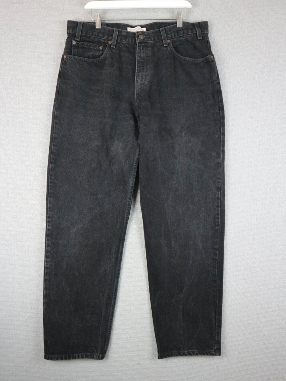 Levi's Black Denim Jeans Relaxed Fit 38x32